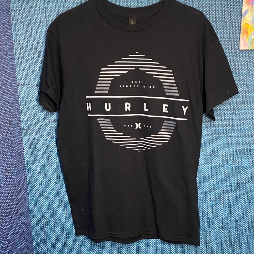 Hurley Black and White Graphic Tee